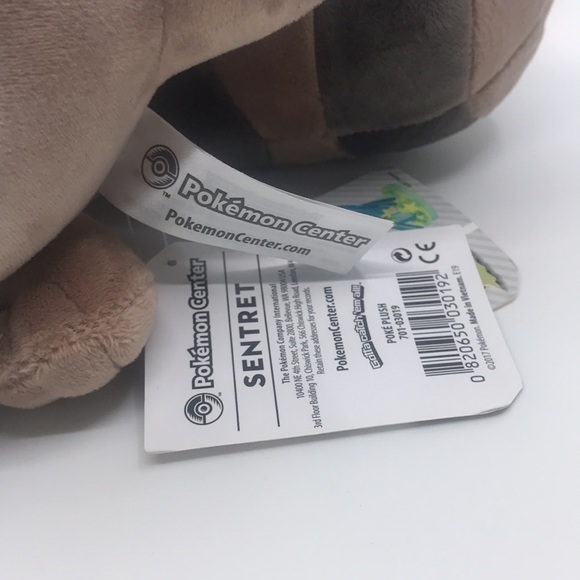 Pokémon Center Sentret Plush Sitting NWT - Picture 4 of 7